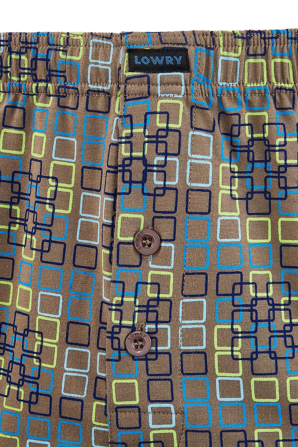 Трусы Lowry мужские в клетку оливковые