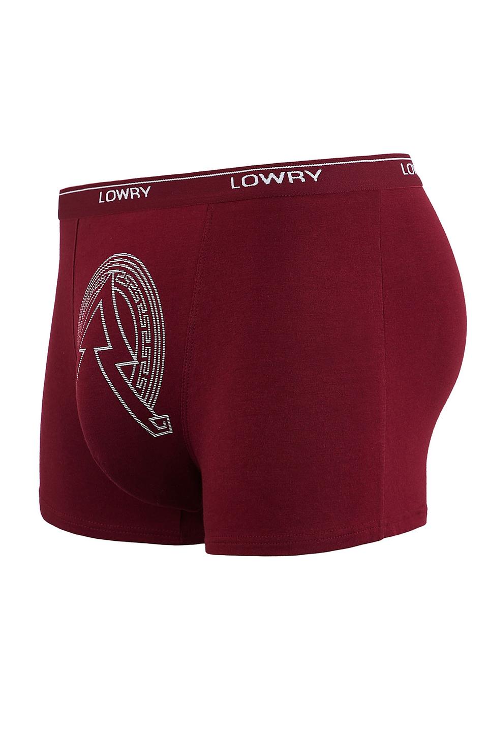 Трусы Lowry с узором бордовые