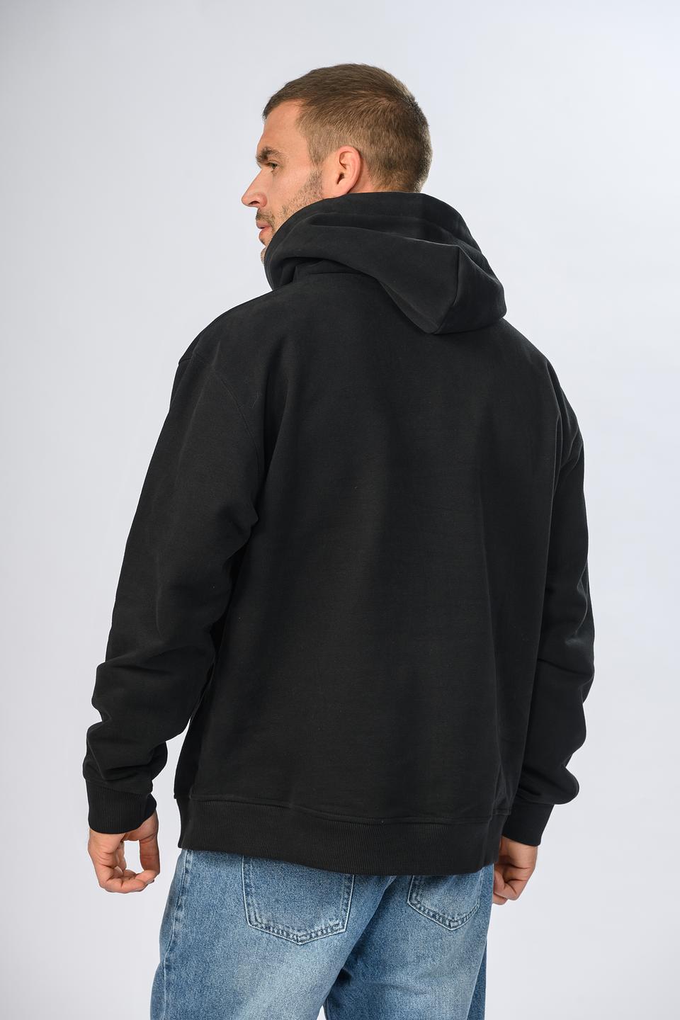 Толстовка Onot1 чёрная с карманом