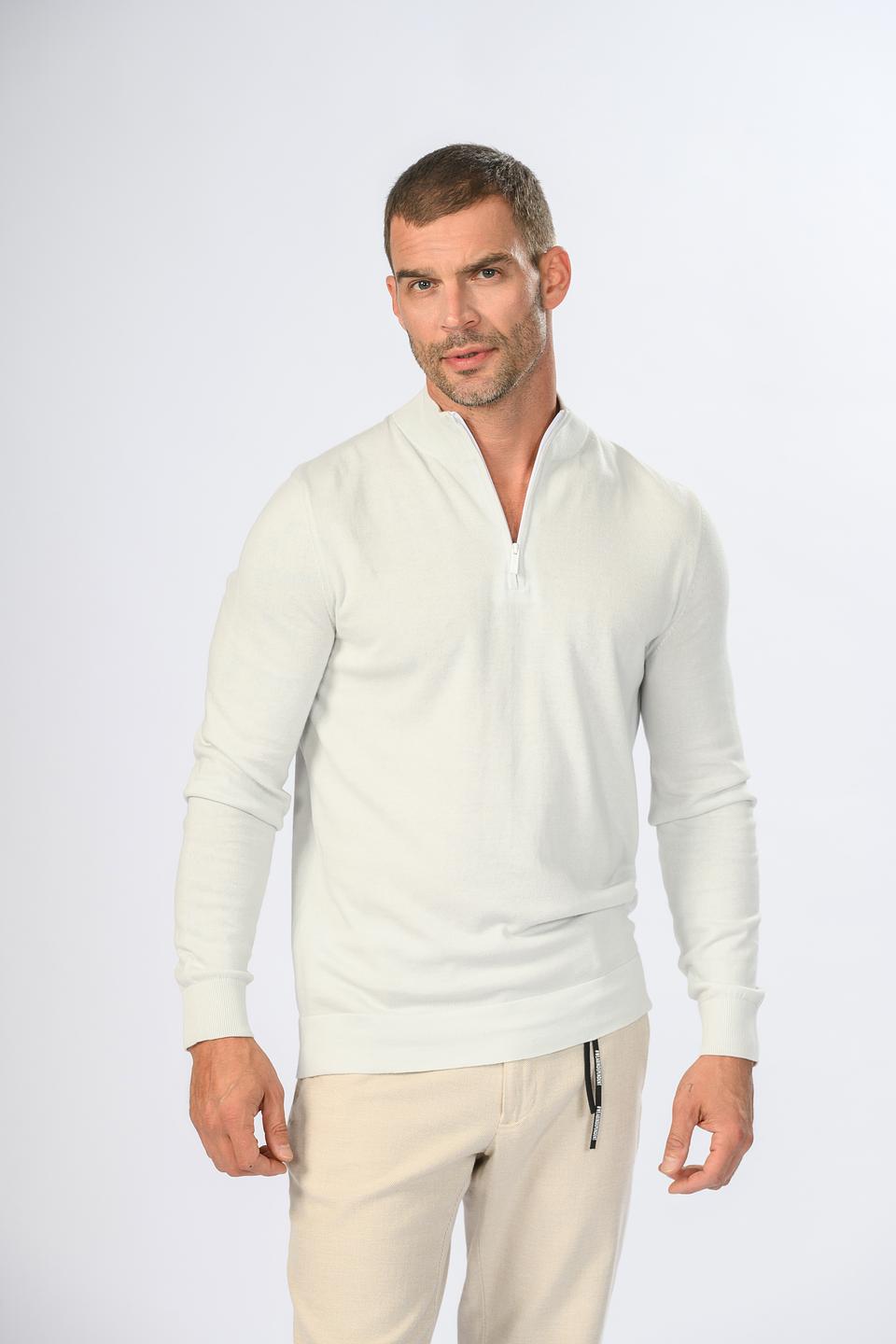 Пуловер Strellson муж. с молнией серый