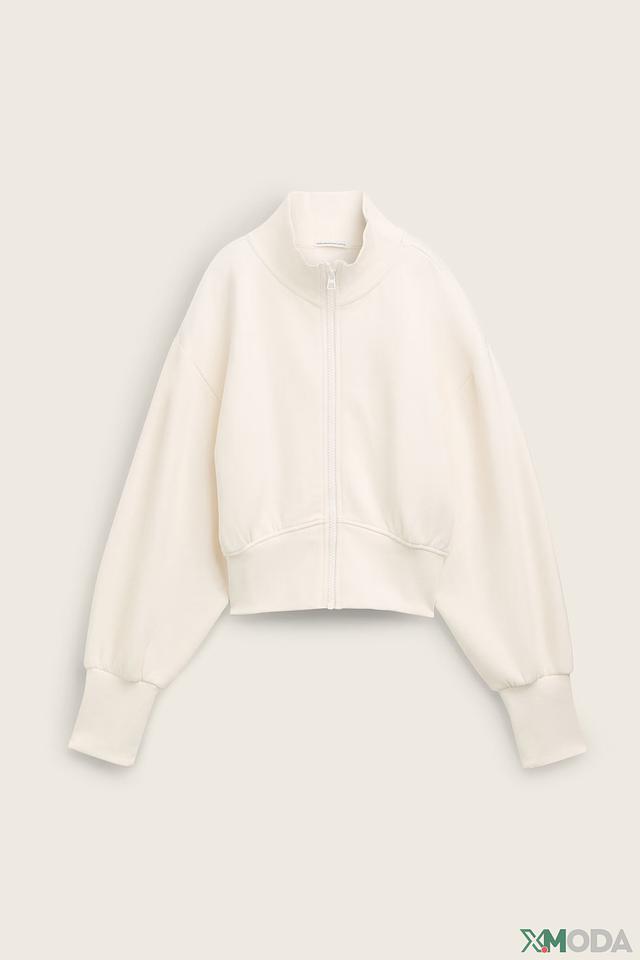 Джемпер Tom Tailor на молнии кремовый