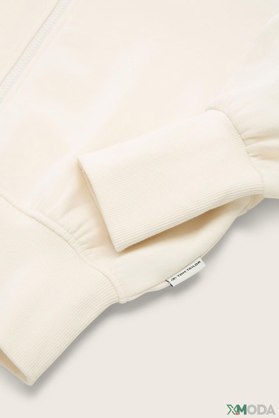Джемпер Tom Tailor на молнии кремовый