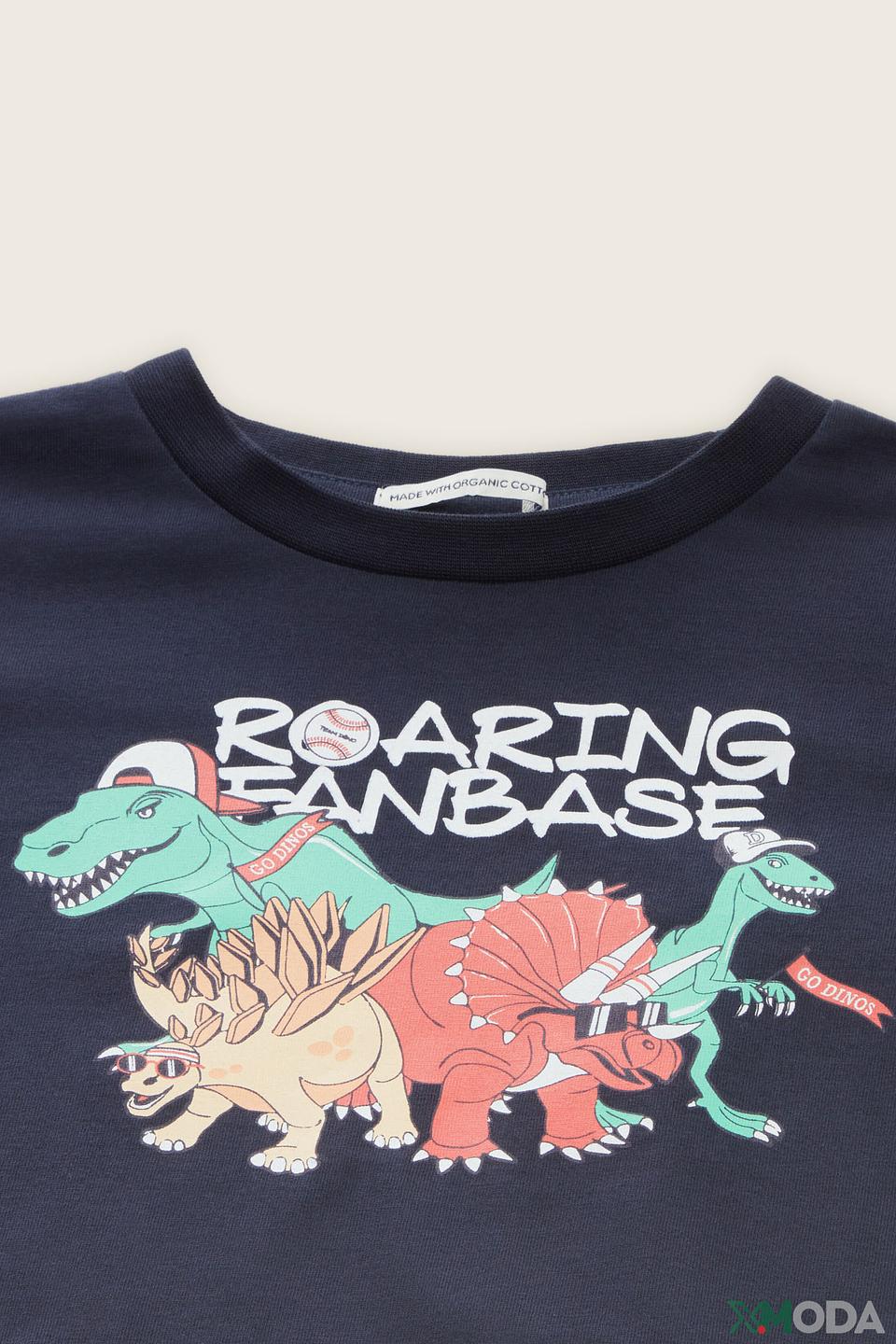 Футболка Tom Tailor с динозаврами синяя