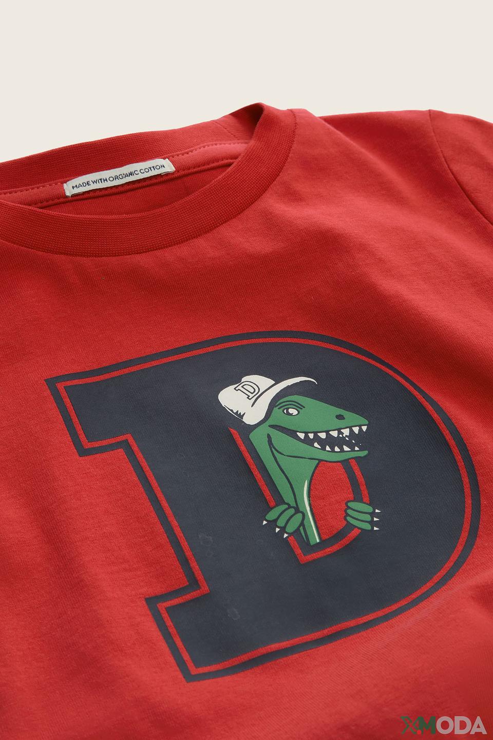 Футболка Tom Tailor динозавр красный