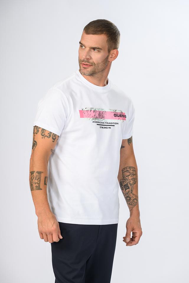 Футболка Guess с принтом белый