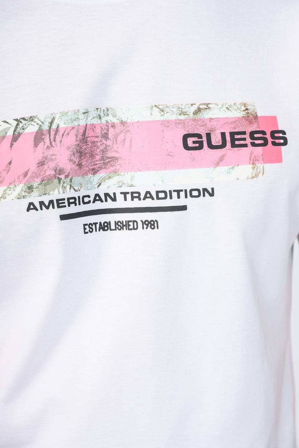 Футболка Guess с принтом белый