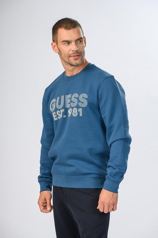 Свитшот Guess логотип синий