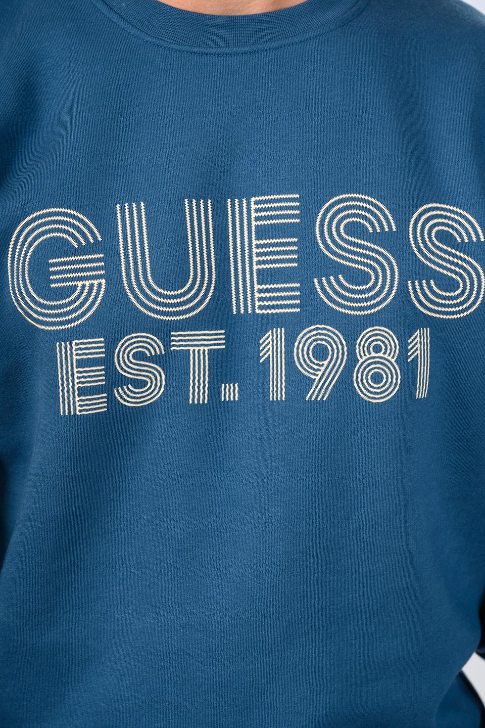 Свитшот Guess логотип синий