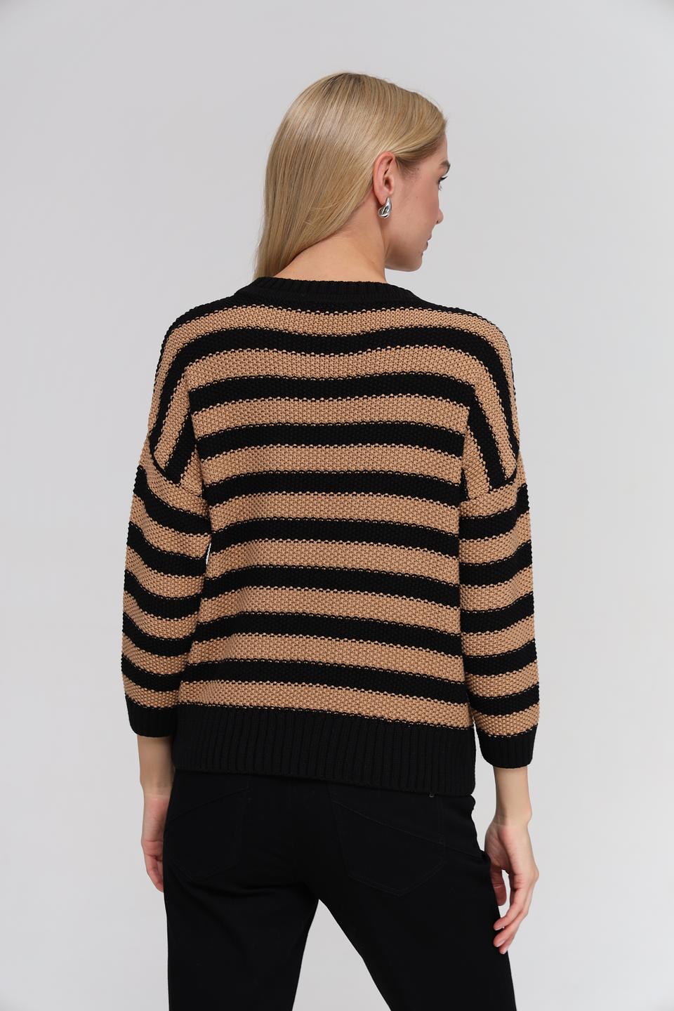 Пуловер More and More в полоску
