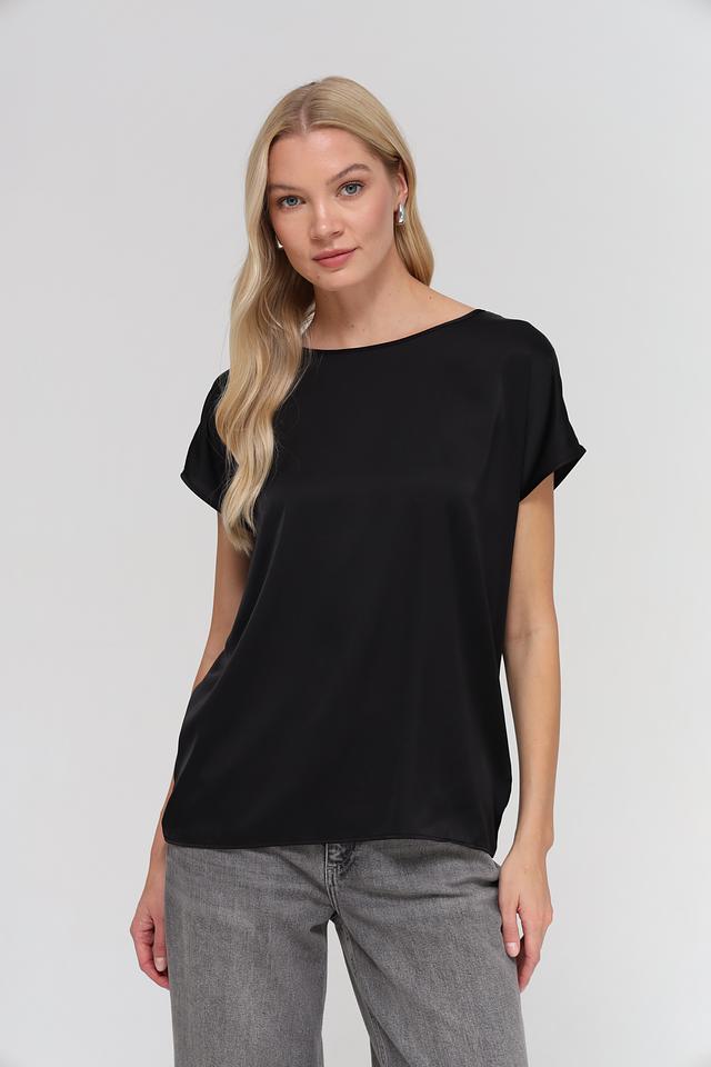 Блуза Broadway чёрная с коротким рукавом