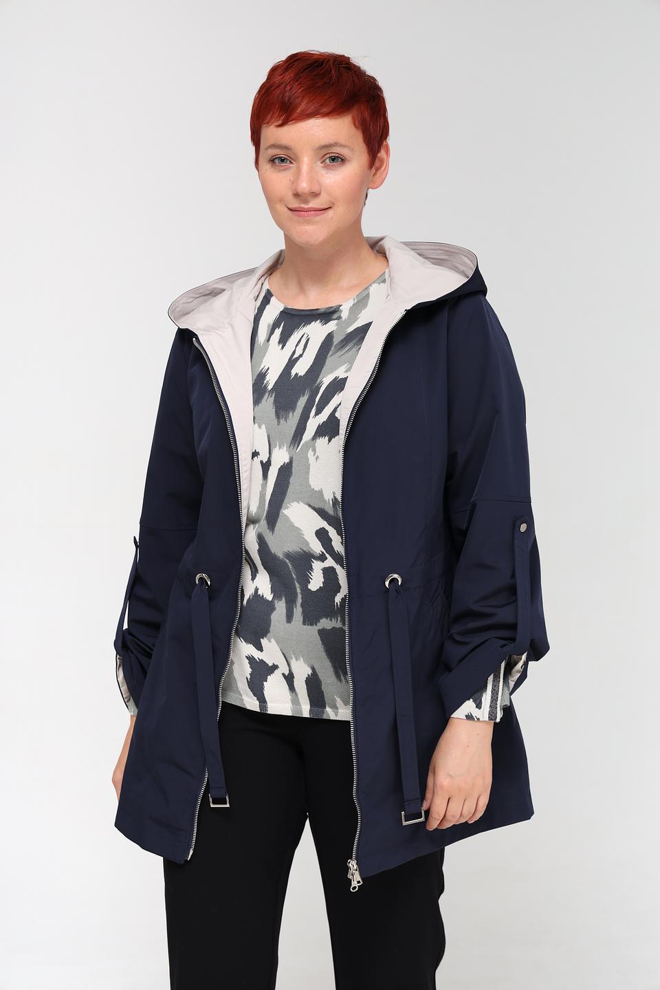 Куртка Pezzo синяя с капюшоном