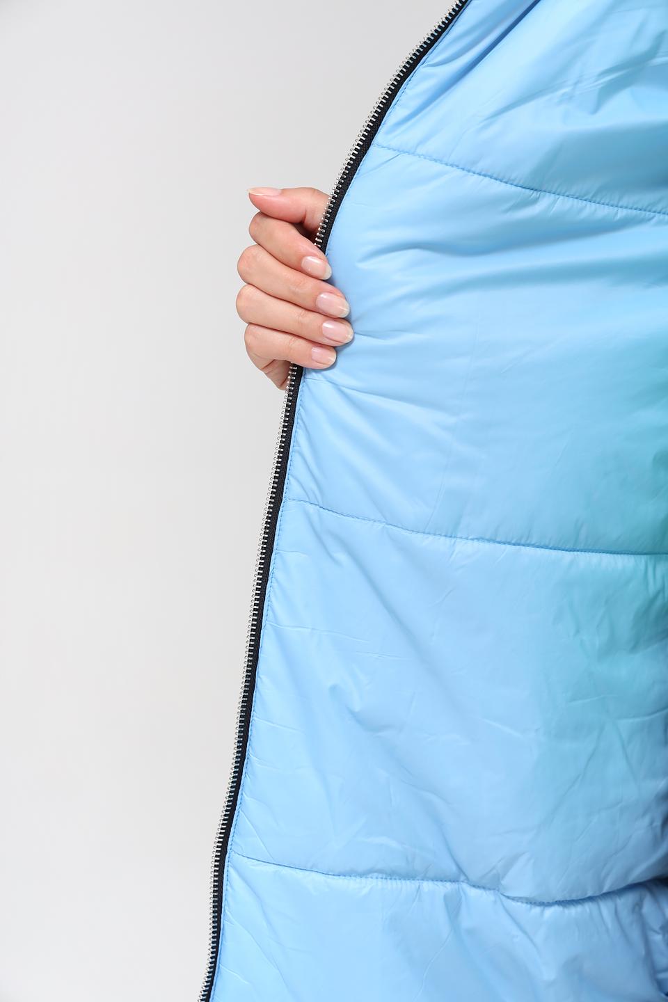 Пальто Pezzo стеганое тёмно-синее