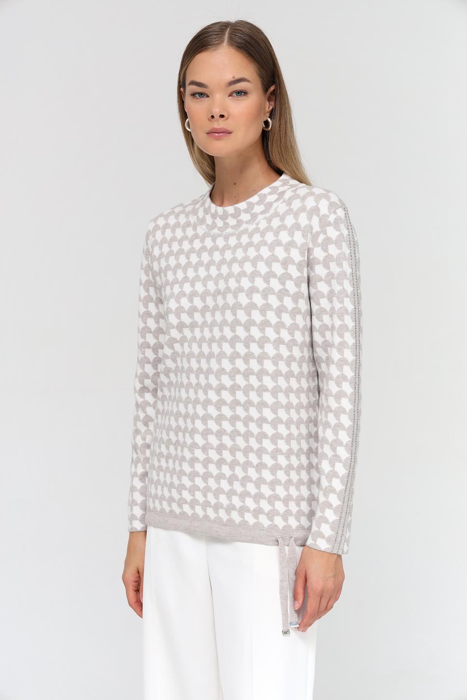 Пуловер Passioni с геометрическим рисунком