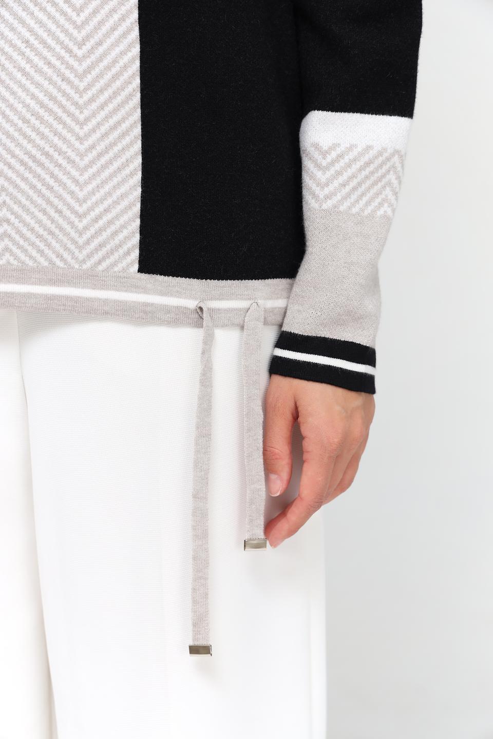 Пуловер Passioni с узором и надписью