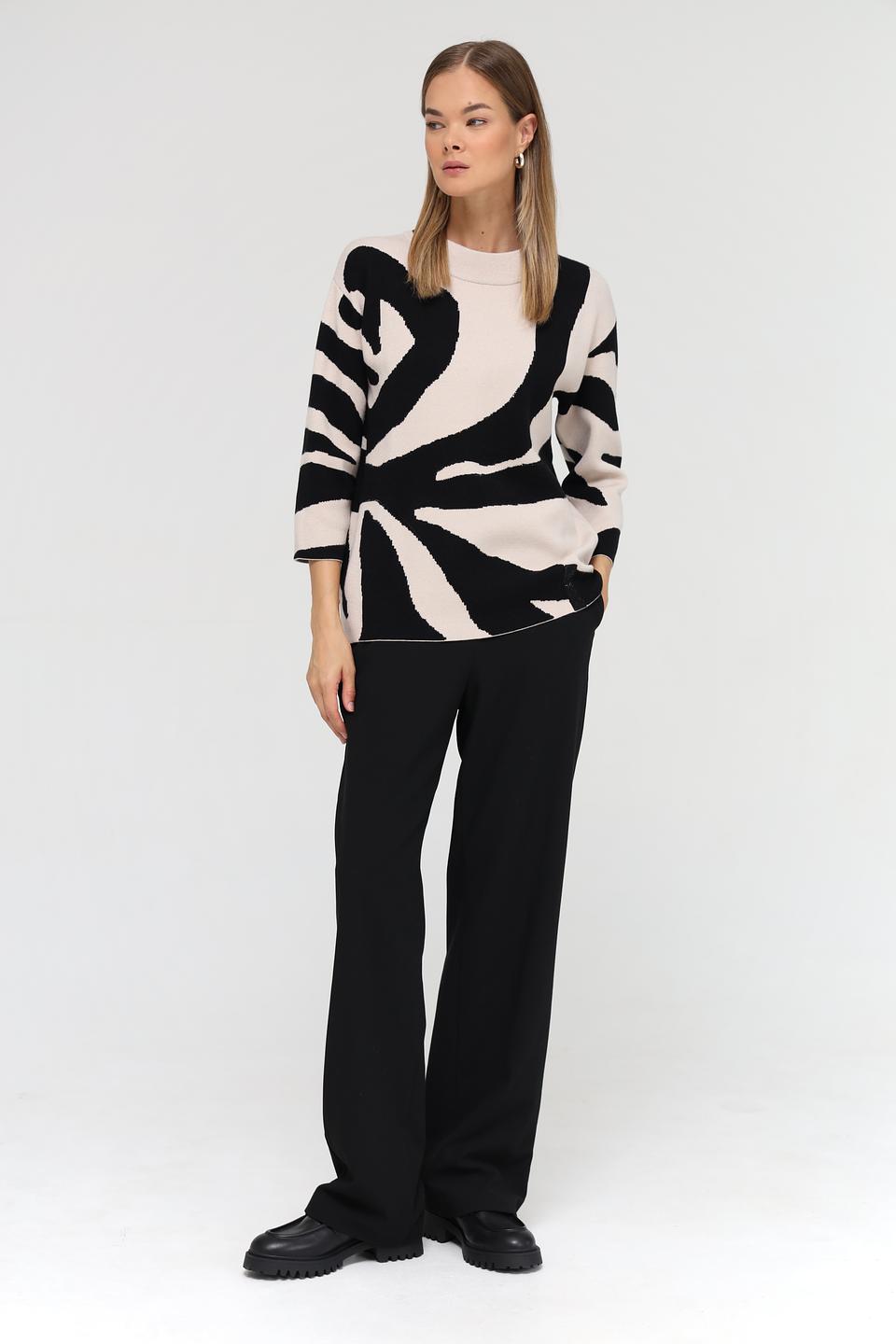 Пуловер Passioni с абстрактным рисунком