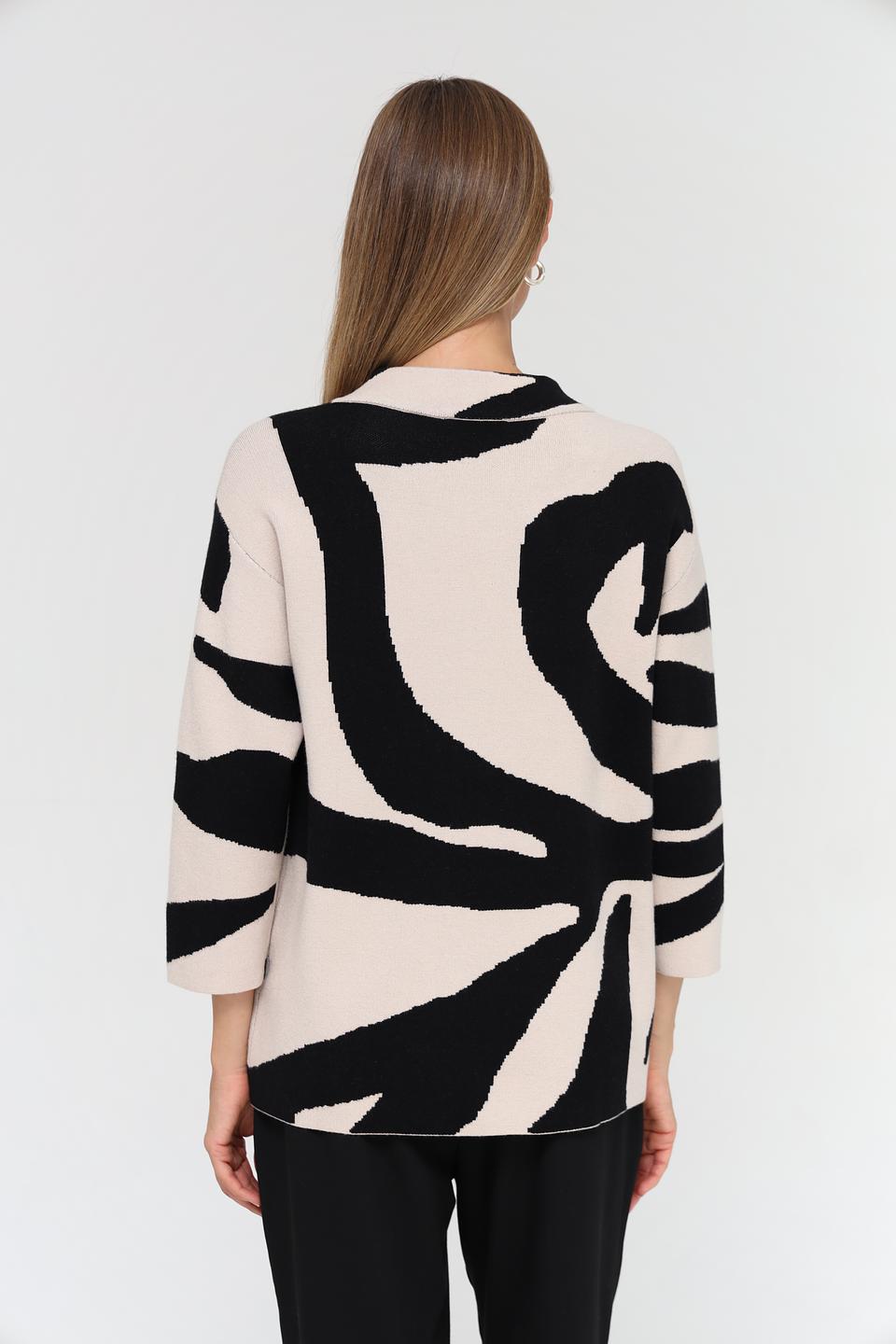 Пуловер Passioni с абстрактным рисунком