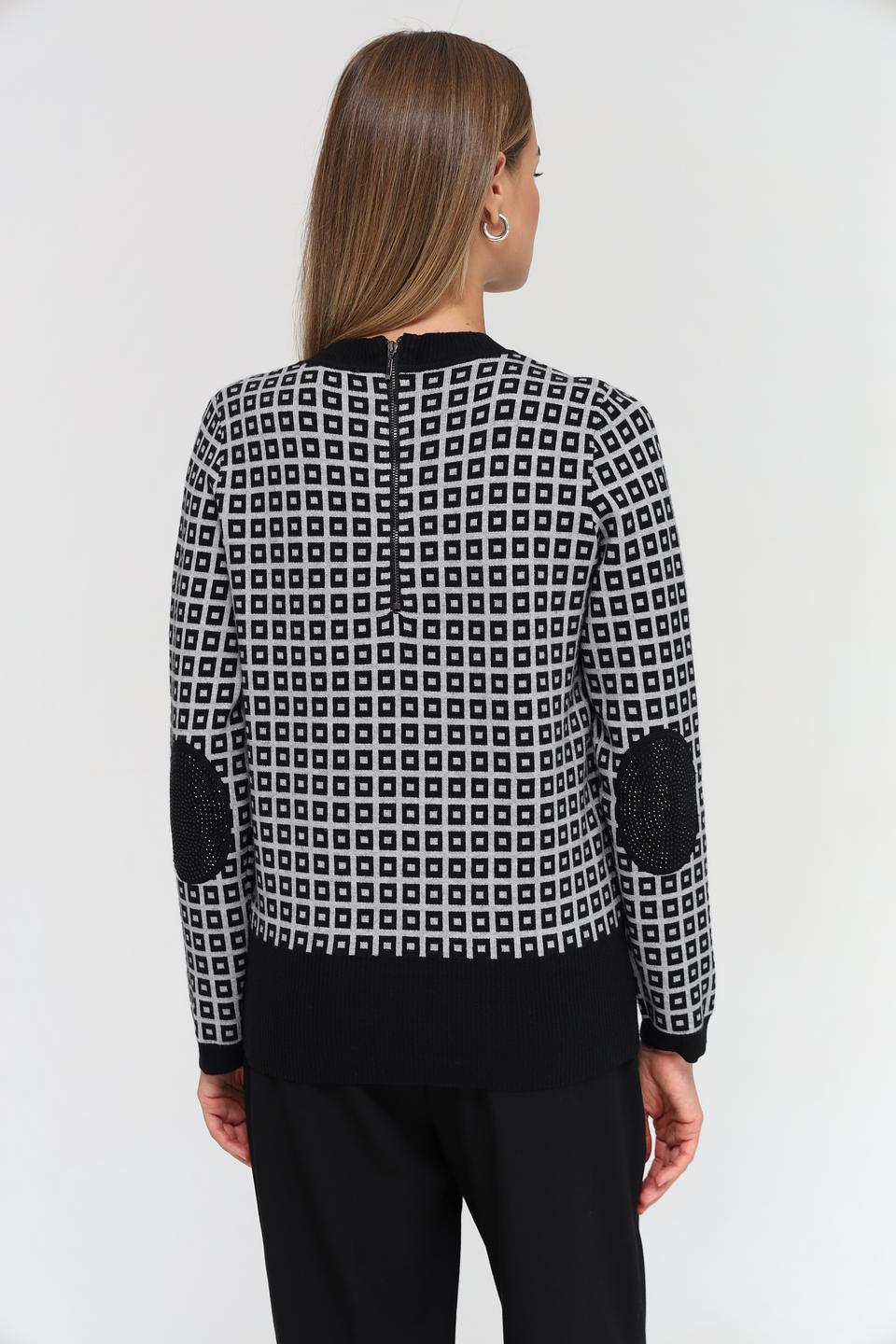 Пуловер Passioni с геометрическим узором