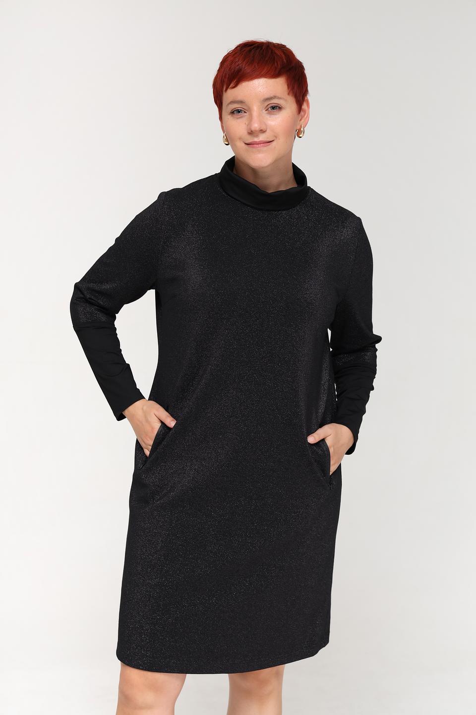 Платье Tuzzi с блестками черное