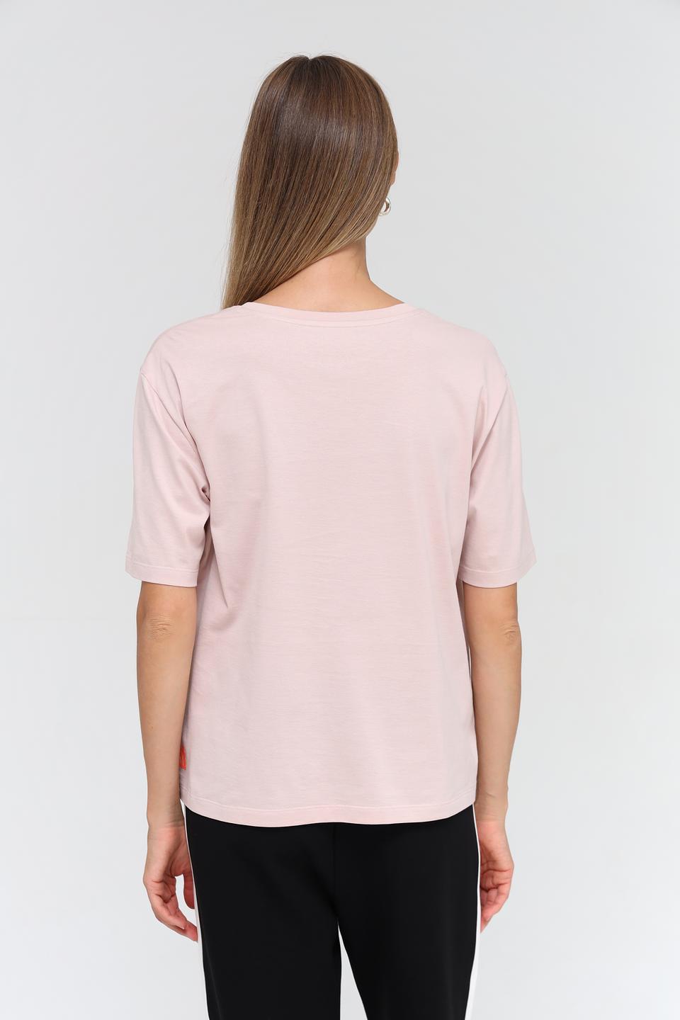 Футболка Marc Cain с принтом розовый