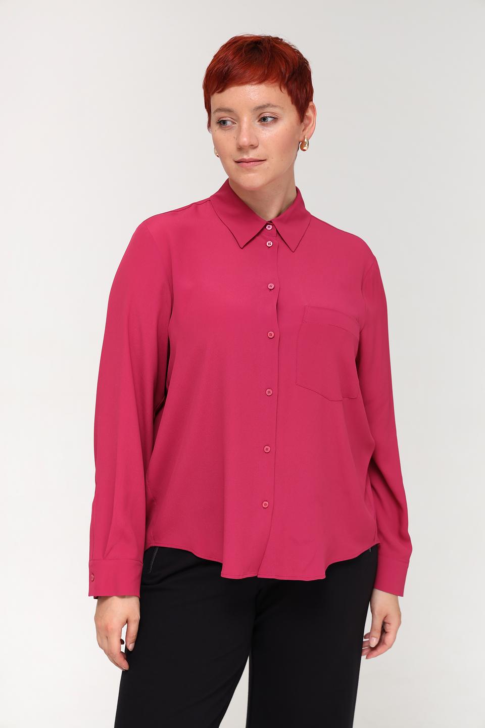 Блуза Luisa Cerano малиновая с рукавами