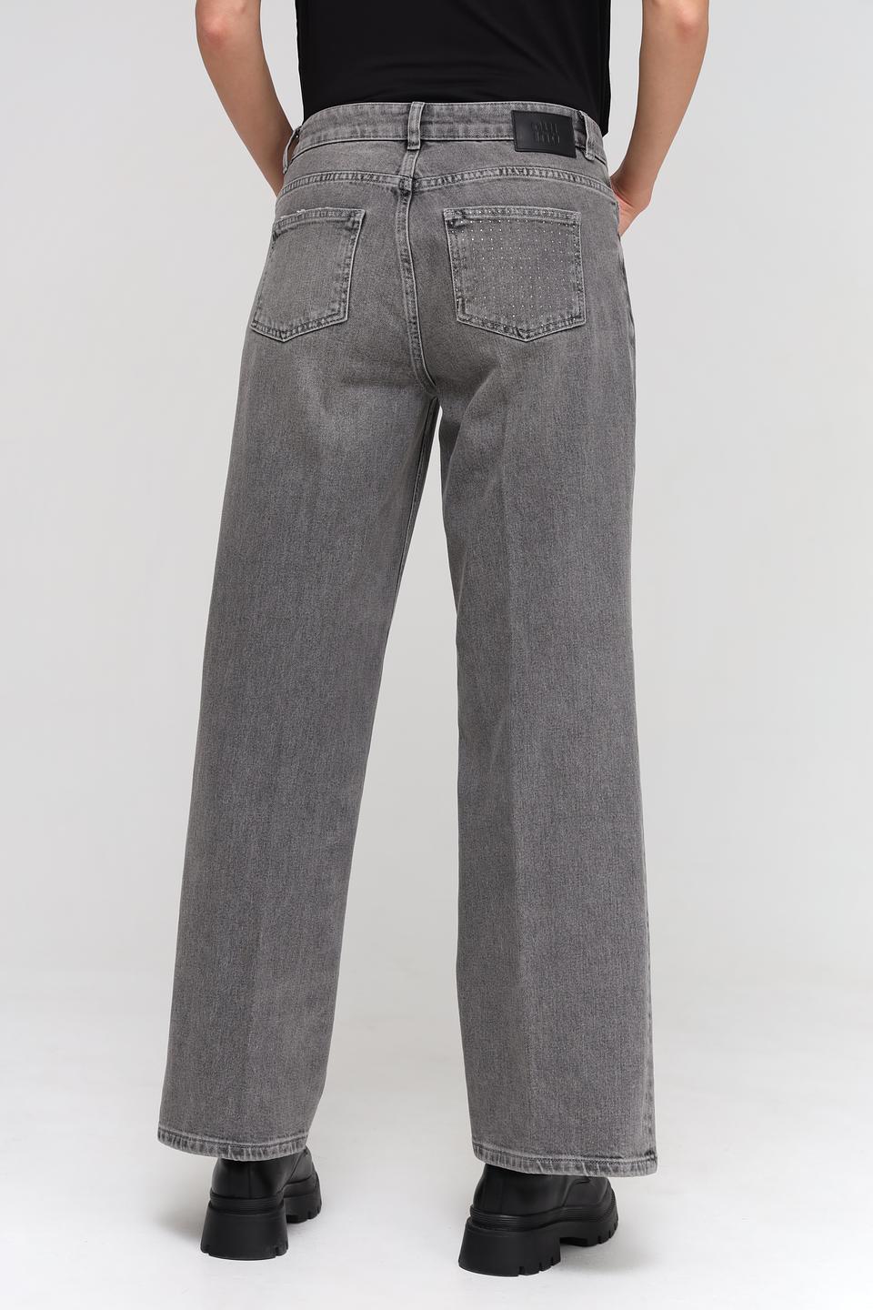 Джинсы Oui серые wide leg