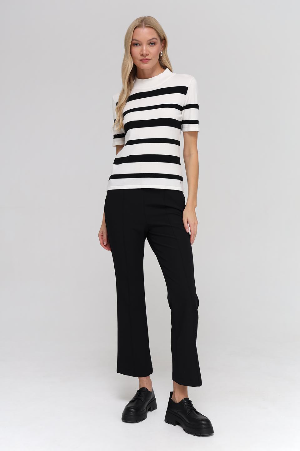 Брюки Bianca клёш чёрные