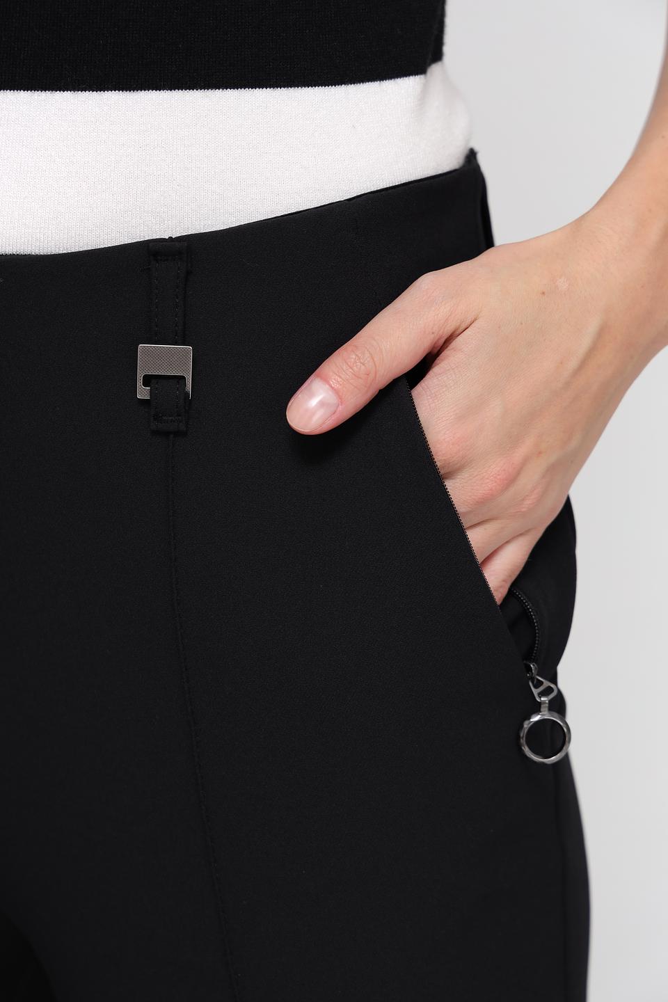 Брюки Bianca клёш чёрные