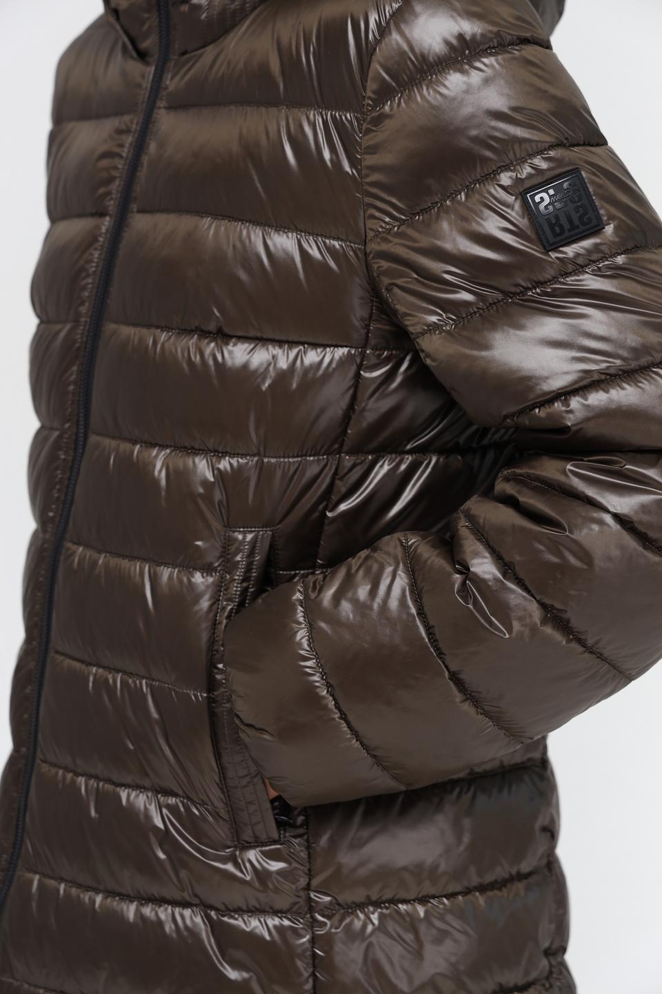 Пальто Marc Cain стеганое оливковое