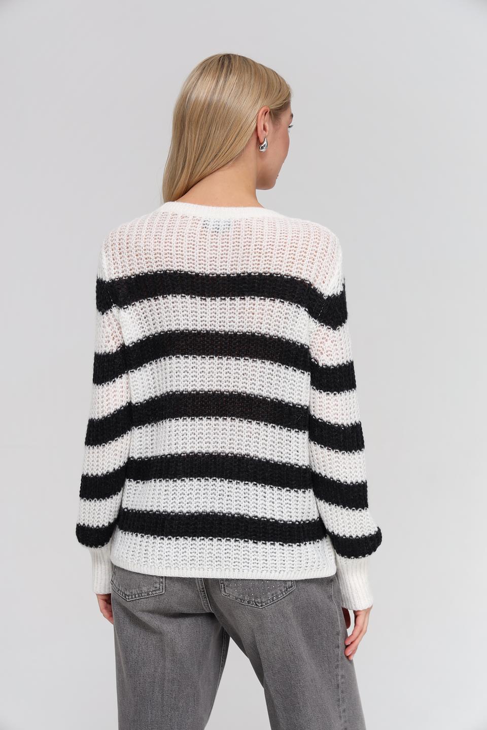 Пуловер Monari в полоску