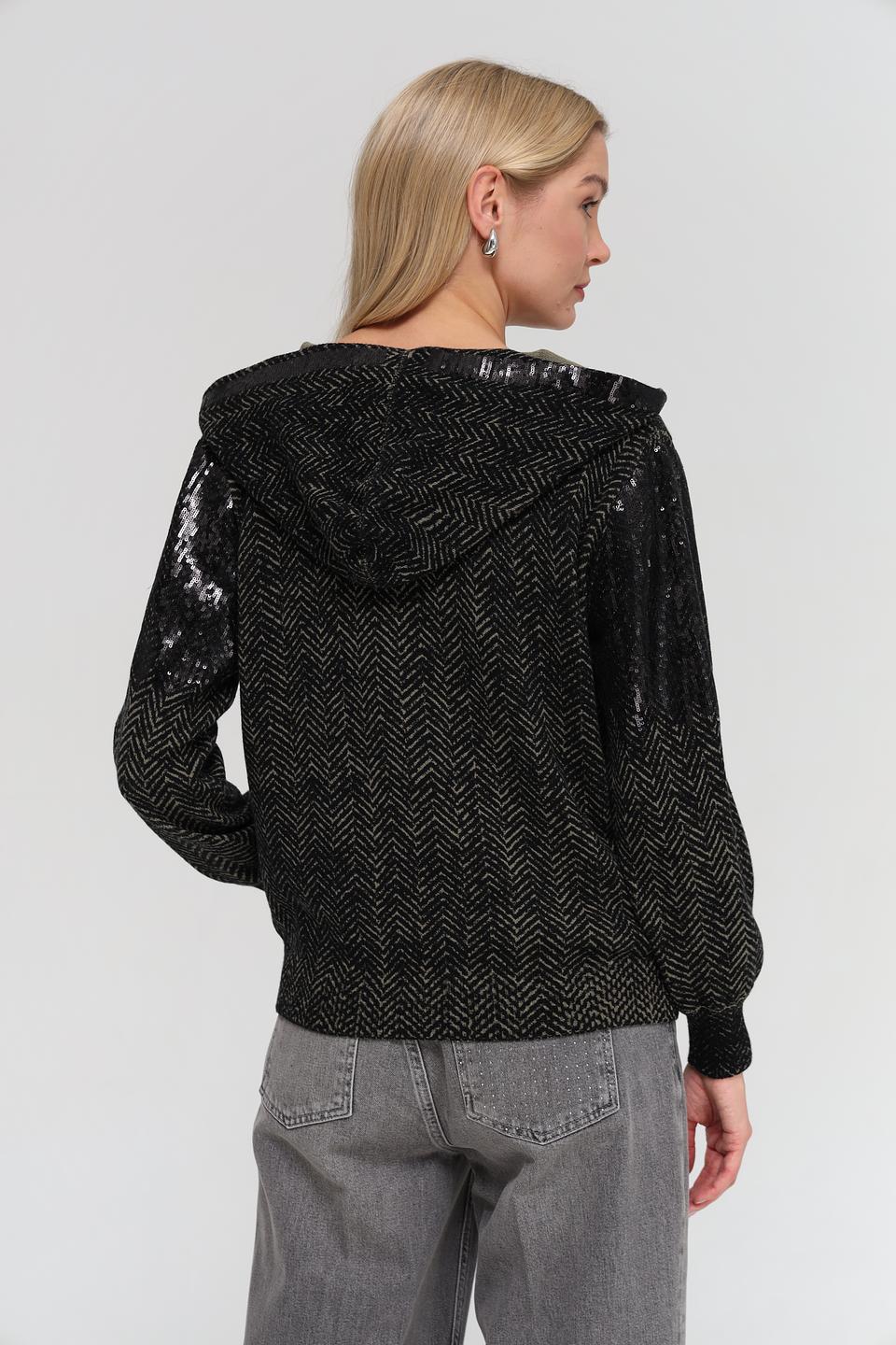 Жакет Monari с пайетками чёрный