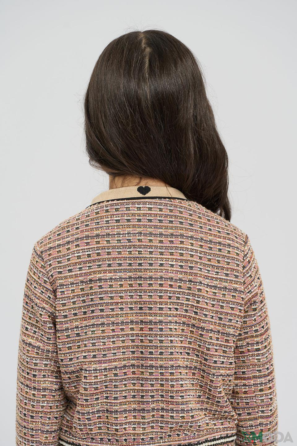 Детская куртка Choupette в стиле твид с декором