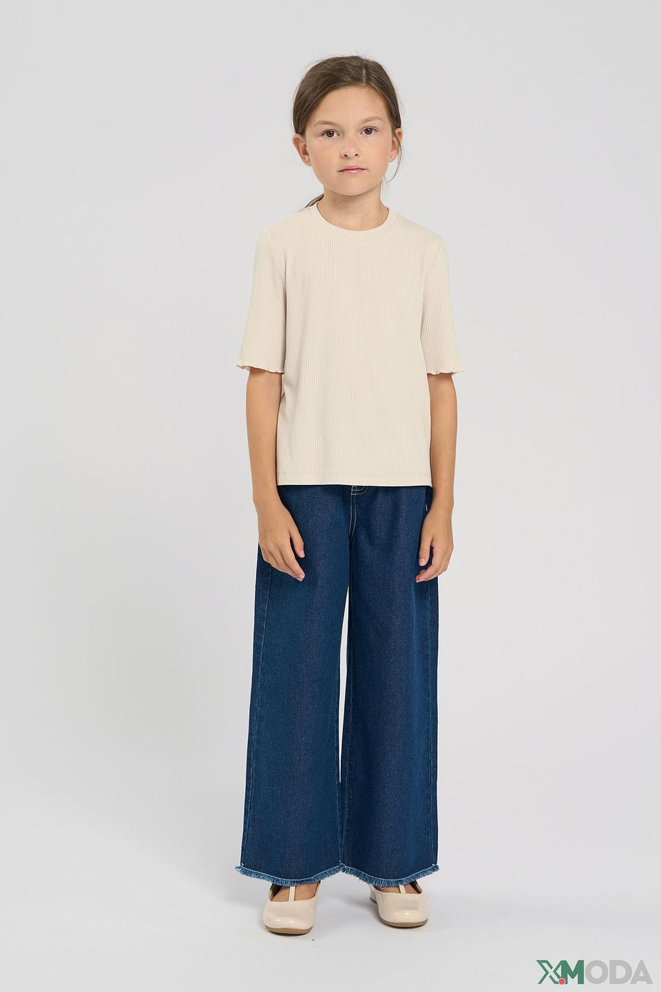 Футболка Choupette бежевая в рубчик