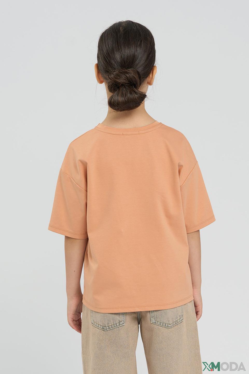 Футболка Choupette с цветком персикового цвета