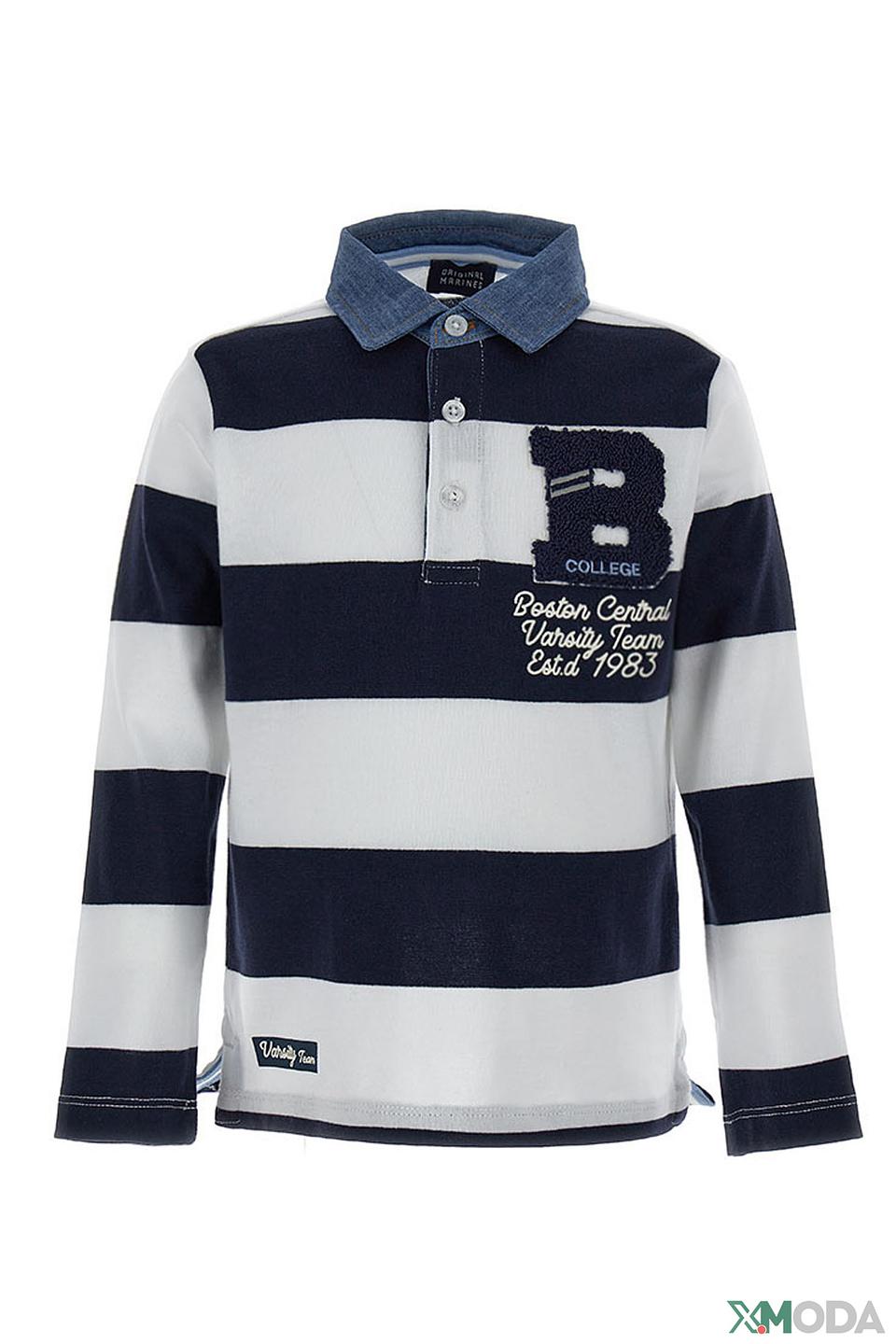 Поло Original Marines в полоску синий