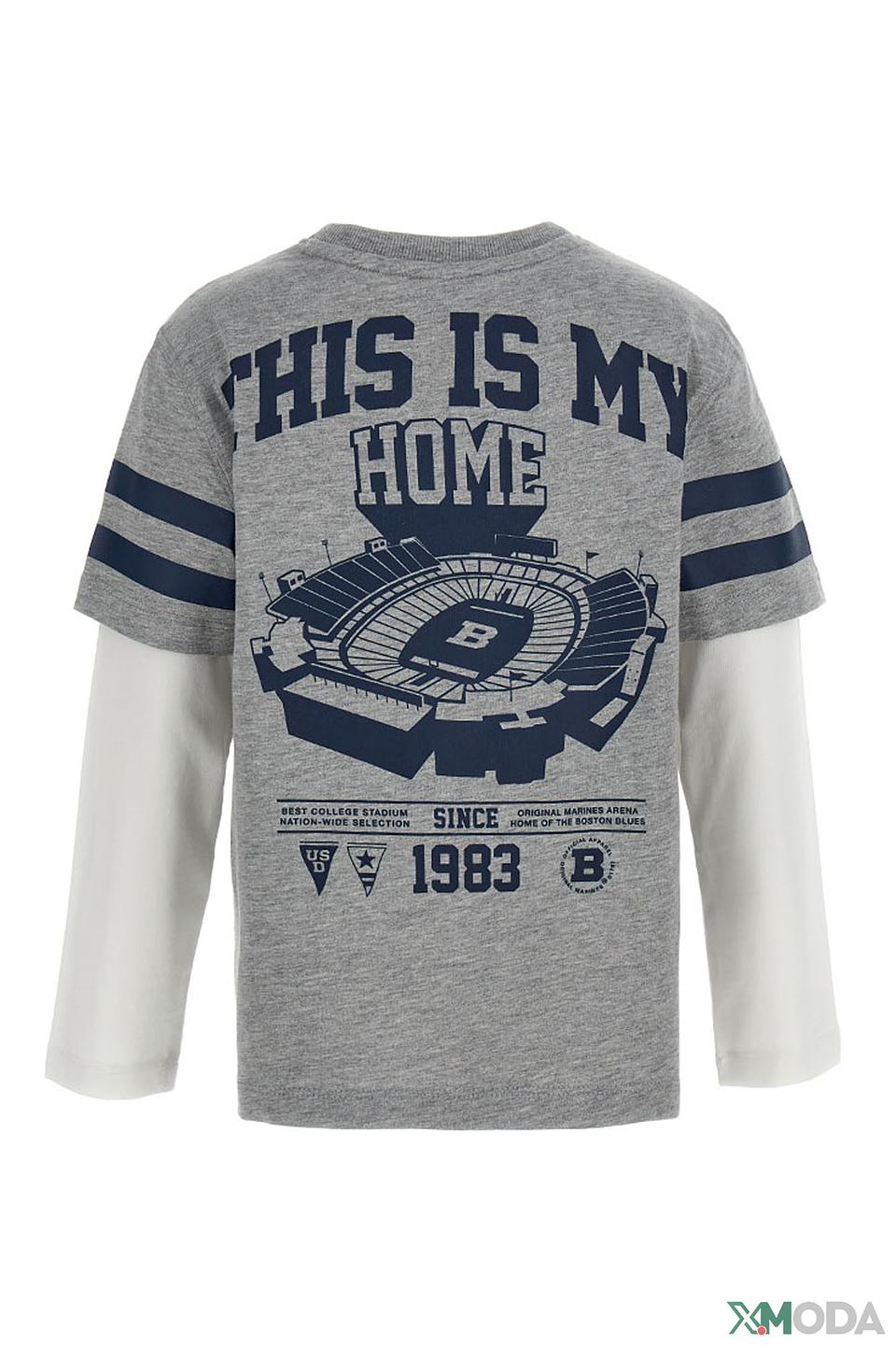 Футболка Original Marines серая с принтом