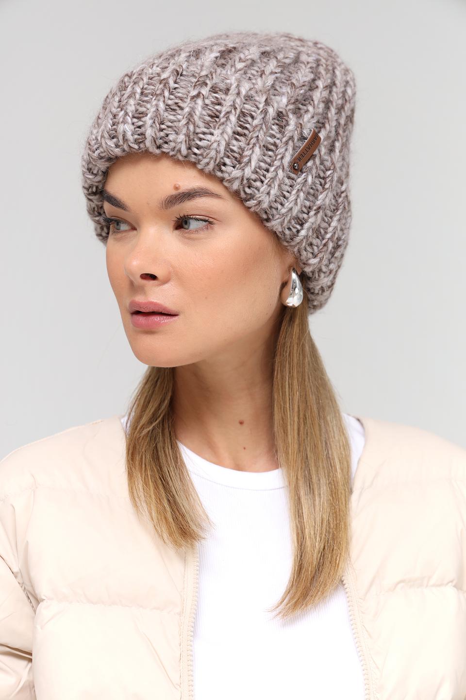 Шапка Marhatter вязаная серая