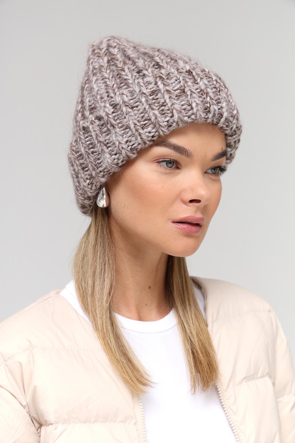 Шапка Marhatter вязаная серая