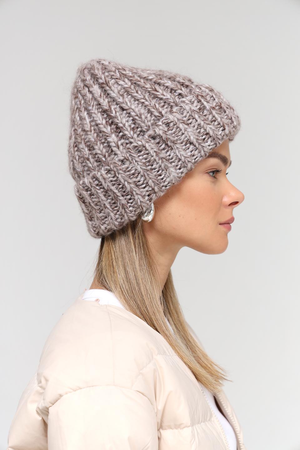 Шапка Marhatter вязаная серая