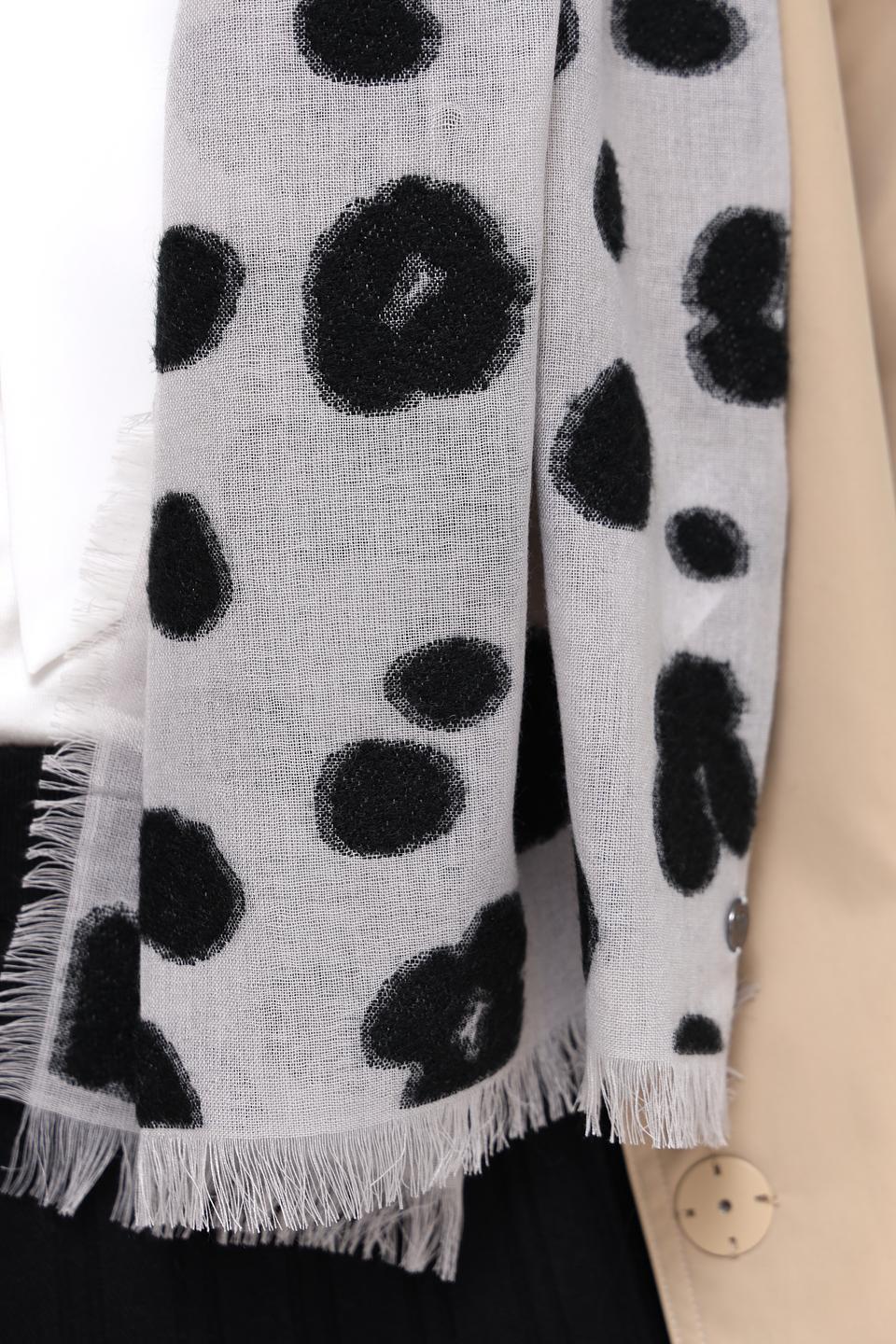 Шарф Fraas с леопардовым принтом