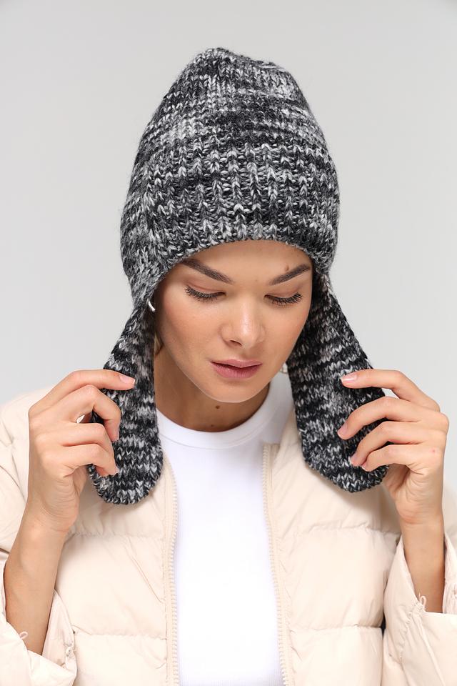 Шапка Marhatter с ушами меланж