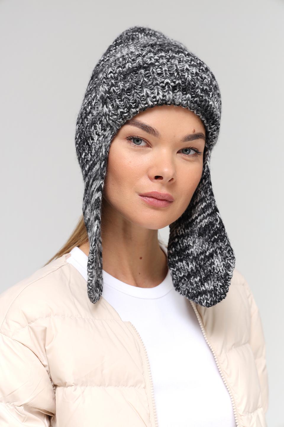 Шапка Marhatter с ушами меланж