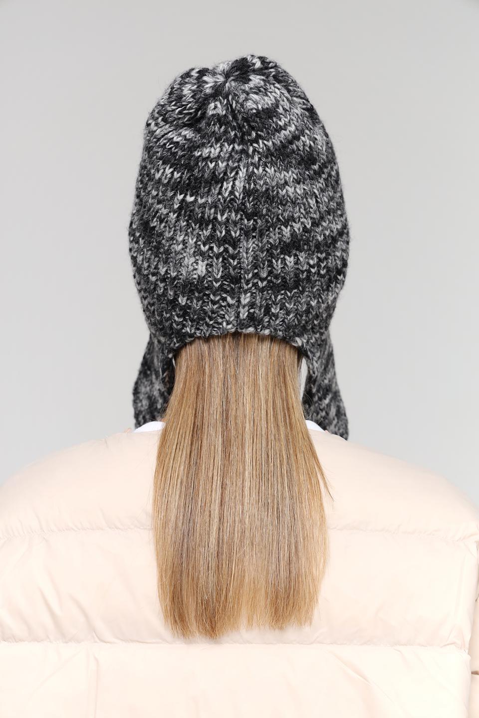 Шапка Marhatter с ушами меланж