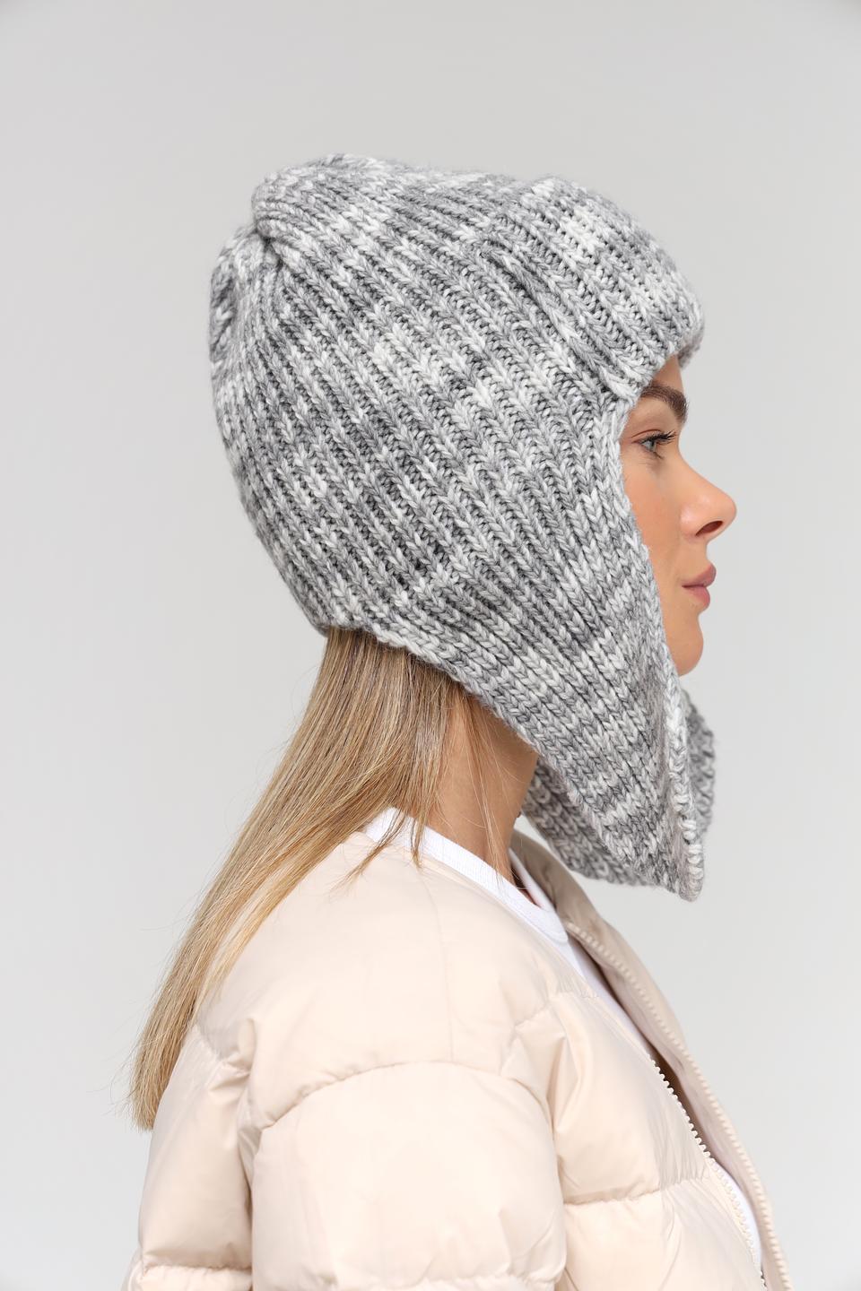 Шапка Marhatter с ушами серая