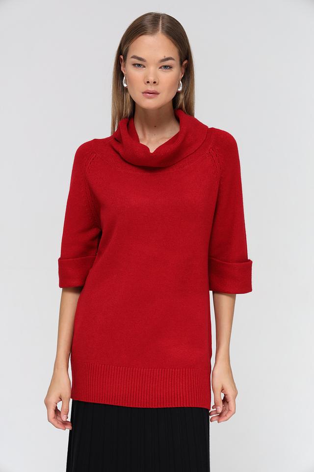 Пуловер Passioni с воротником-холом