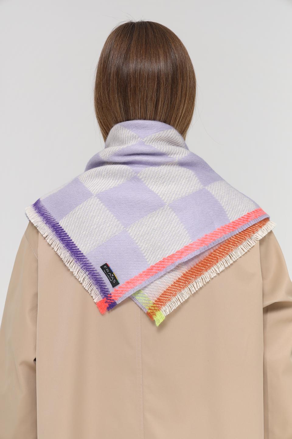 Платок Fraas в клетку лавандовый