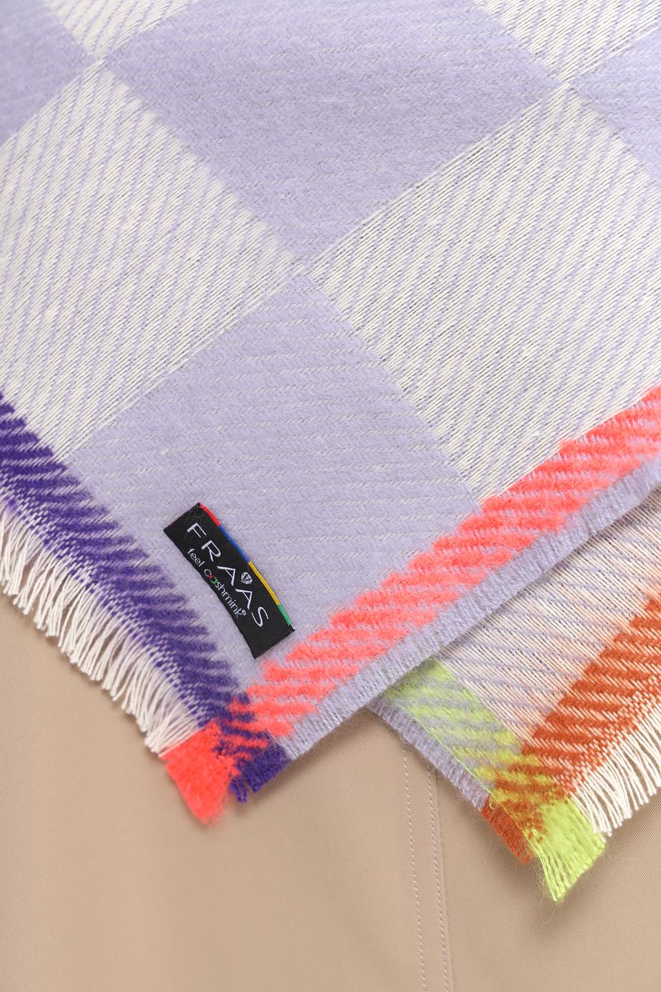 Платок Fraas в клетку лавандовый