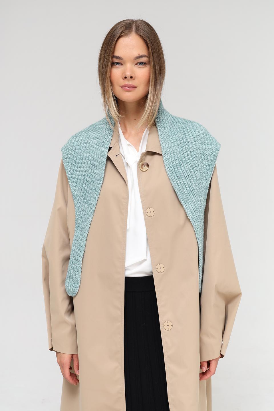Шарф Adel вязаный мятный