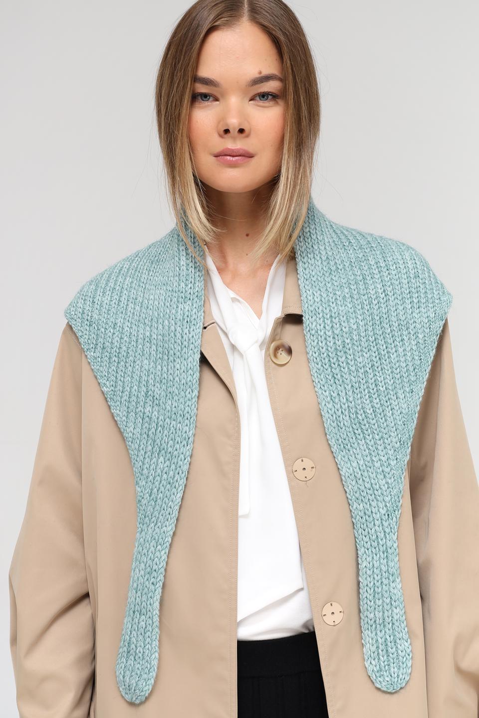 Шарф Adel вязаный мятный