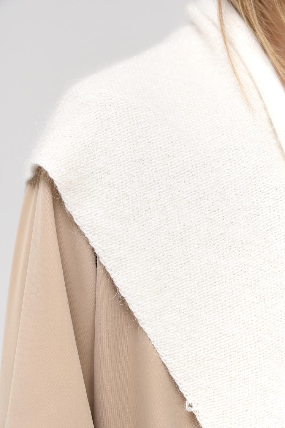 Шарф Adel вязаный кремовый