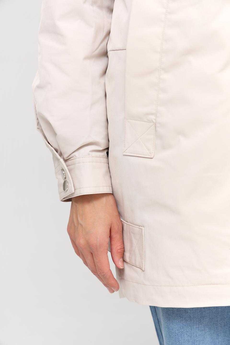 Куртка Electra style бежевая с мехом